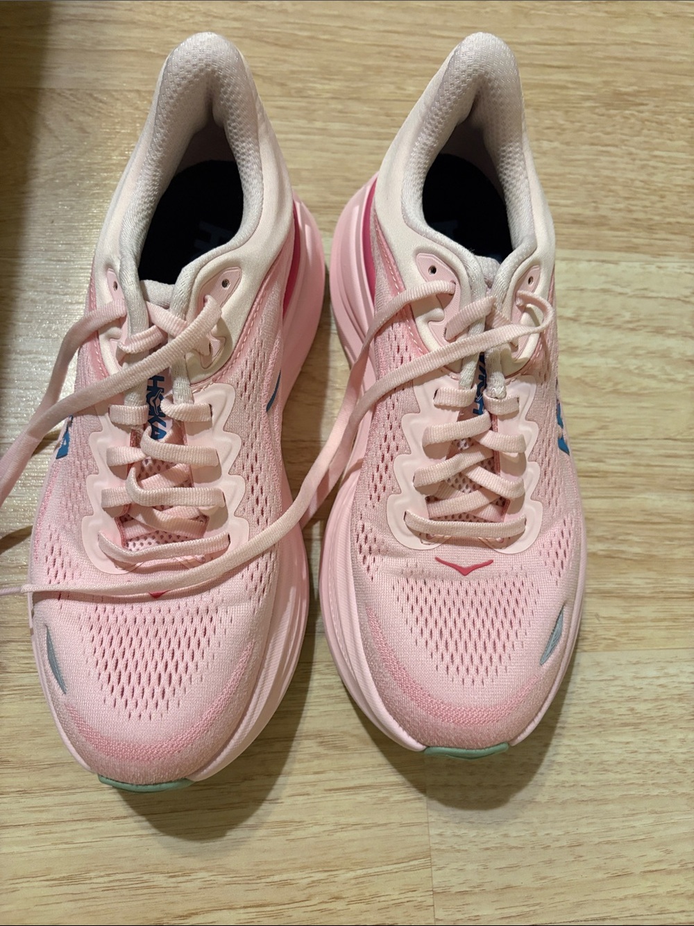 Hoka Women's Light Pink Athletic Running Shoes